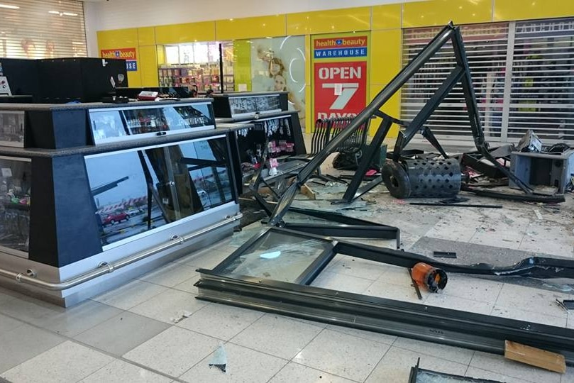 Damage after ram raid