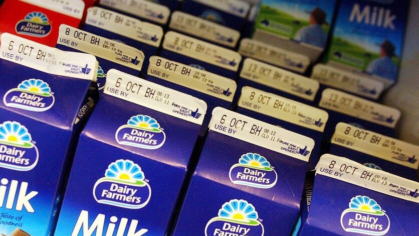 Dairy Farmers milk cartons generic