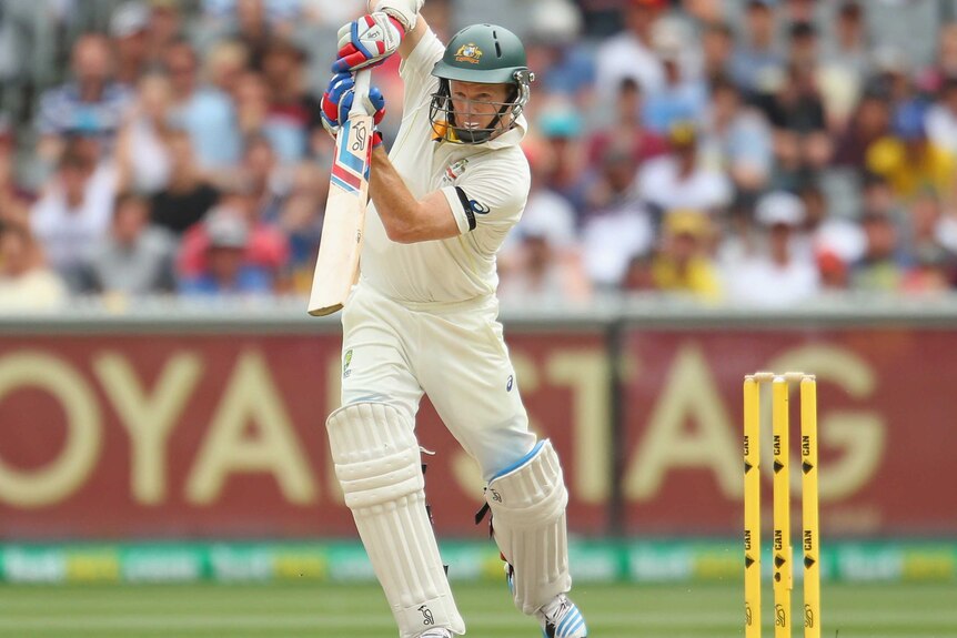 Rogers drives at the MCG