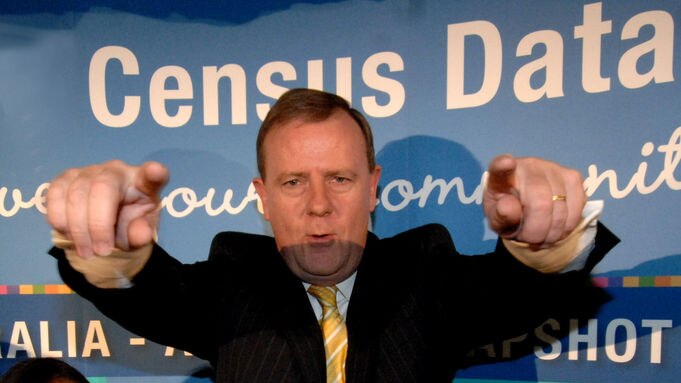 Census out today: Federal Treasurer Peter Costello at the launch of the results in Melbourne