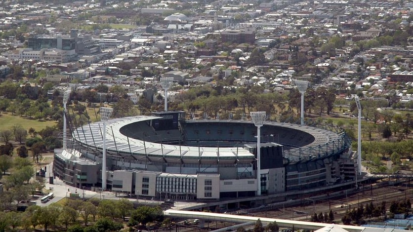 Aerial photo of the Melbourne Cricket Ground (MCG).