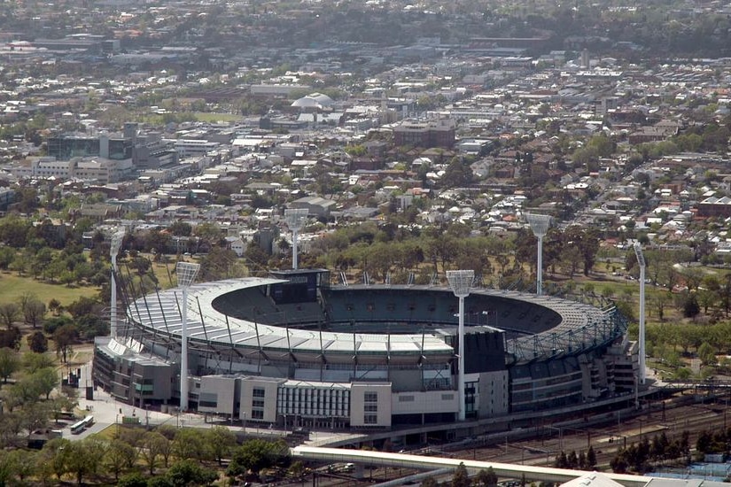 Aerial photo of the Melbourne Cricket Ground (MCG).