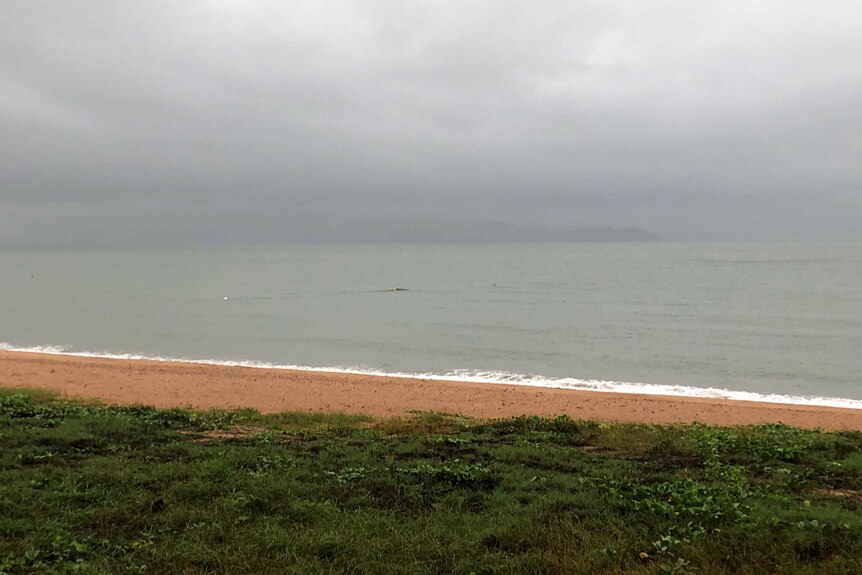 Thick clouds off the Townsville strand.