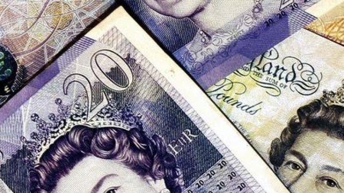 British Sterling pound notes