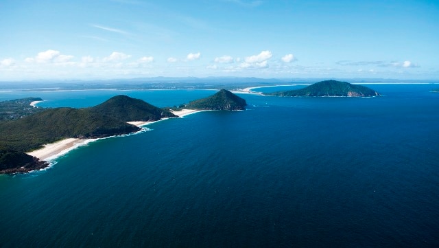 Port Stephens from the air