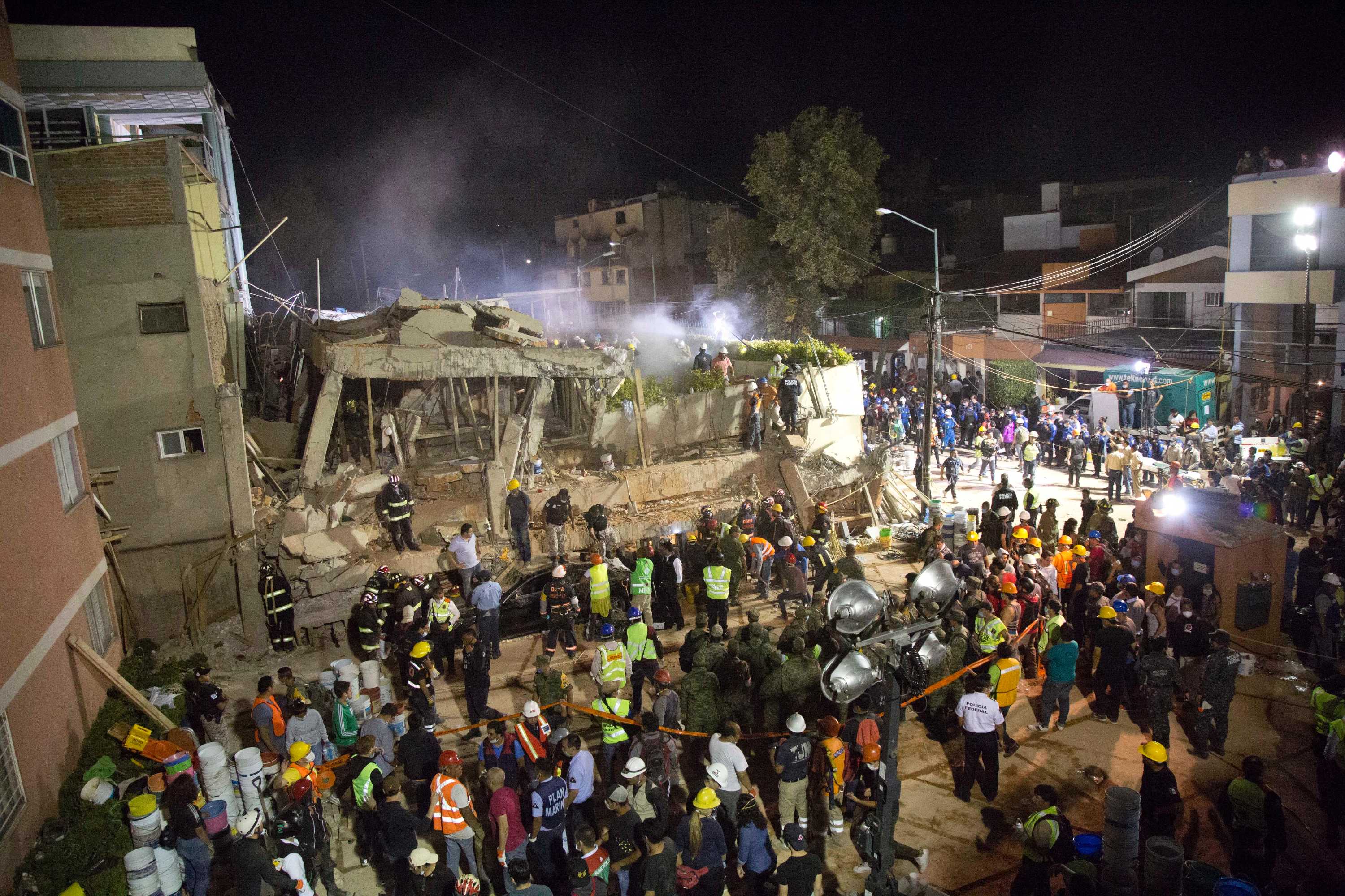Three survivors were found after a devastating earthquake destroyed a Mexico City school. (Photo: Gerardo Carrillo)