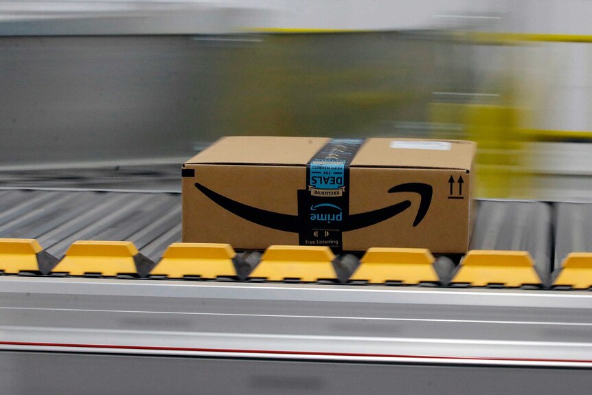 A box for an Amazon prime customer is seen.