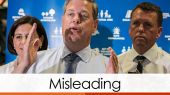 tim nicholls lnp verdict misleading half orange half red