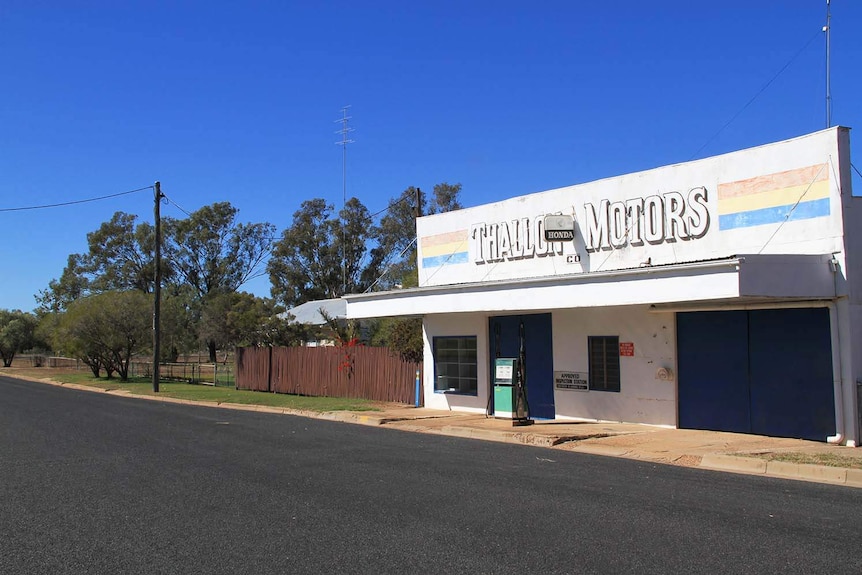 Thallon Motors building in the south-west Queensland outback town