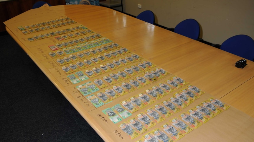 More than $130,000 cash was seized by police.