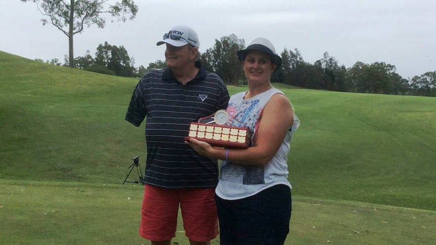 Polly Goldman takes out the Jack Newton Celebrity Classic at the Hunter Valley's Cypress Lakes course.