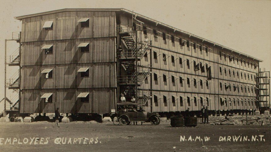 The workers' quarters at Vestey's abattoir