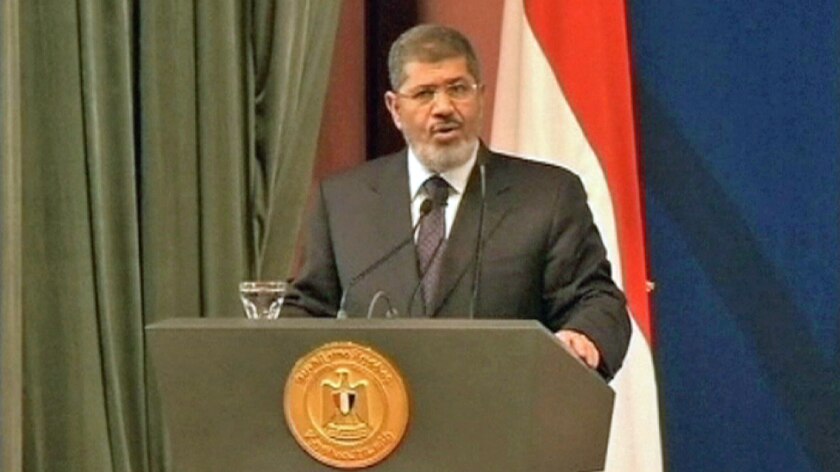Egyptian president Mohammed Morsi.