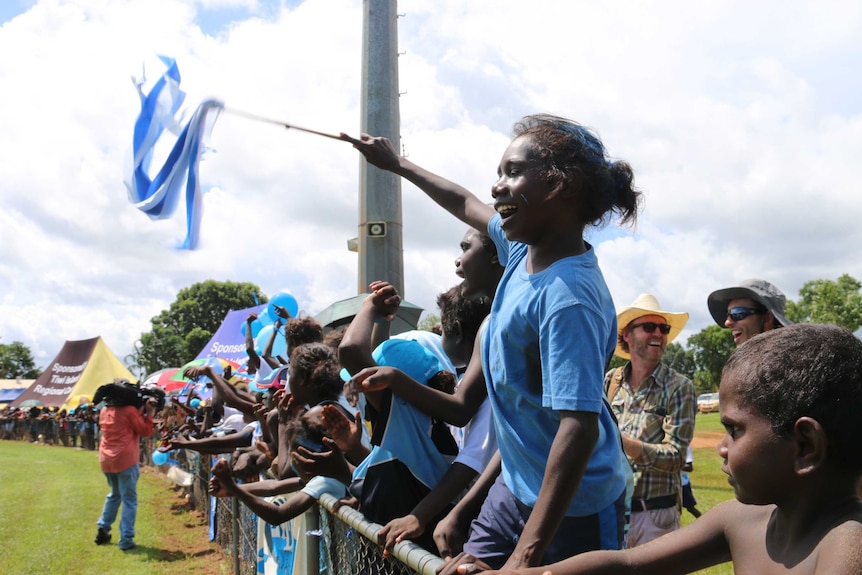 Tuyu Buffaloes supporters at the 2016 Tiwi Islands Grand Final