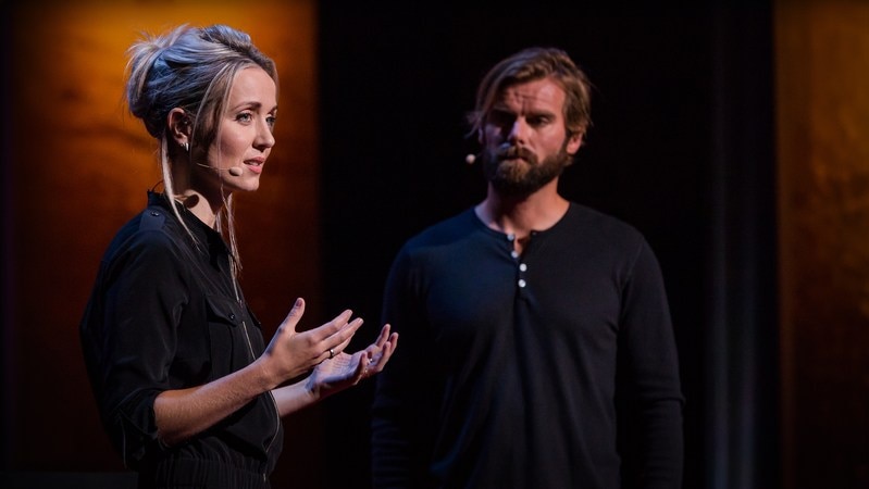 Thordis Elva and Tom Stranger at TedX