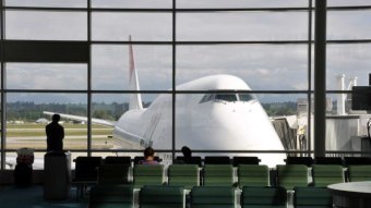 A Boeing plane at Vancouver Airport