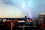 Lightning strike hits Sydney
