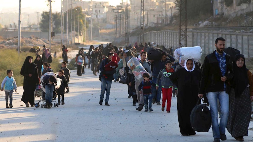 People are fleeing eastern Aleppo