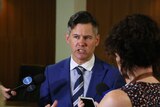 Brad Pettitt at the Australia Day citizenship ceremony.