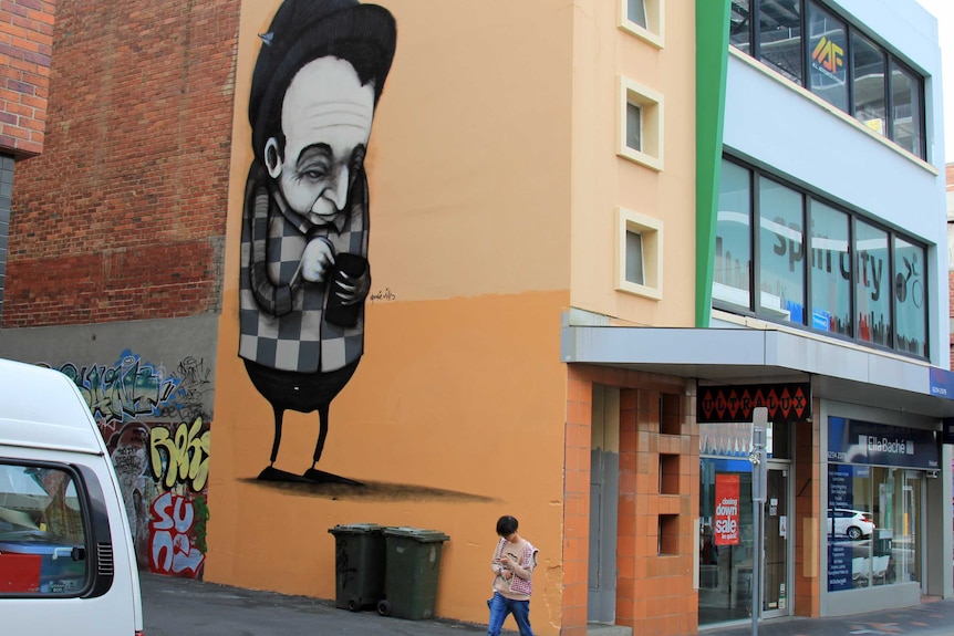 Stormie Mills mural in Hobart