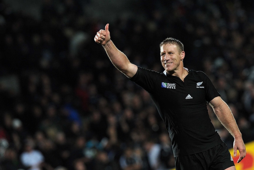 Man in the know ... Brad Thorn after the All Blacks' 2011 World Cup victory