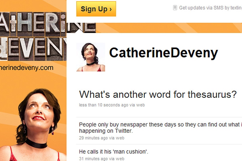 Catherine Deveny's Twitter page