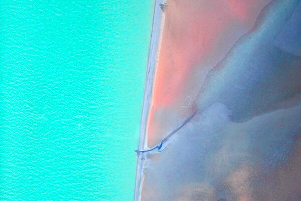 Photographic art depicting Limmen Bight coastline