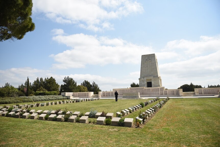 Mr Gundogan visited Lone Pine Cemetery, Chunuk Bair (New Zealand) Memorial and the Helles Memorial alone.