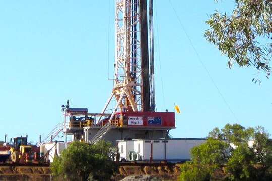 Exploratory drilling is occurring by the Drover 1 drill rig in WA's Mid West