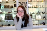 Tara Jones in the Elsternwick jewellery store where she works which was robbed in January.