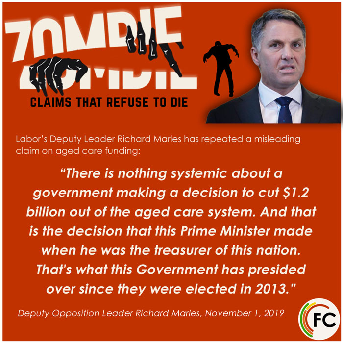 Richard Marles zombie claim pic of the deputy opposition leader with quote