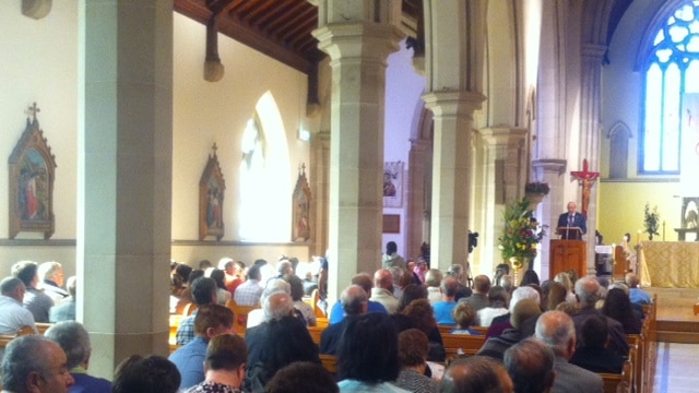 Easter service in St Mary's Cathedral, Hobart, 2015