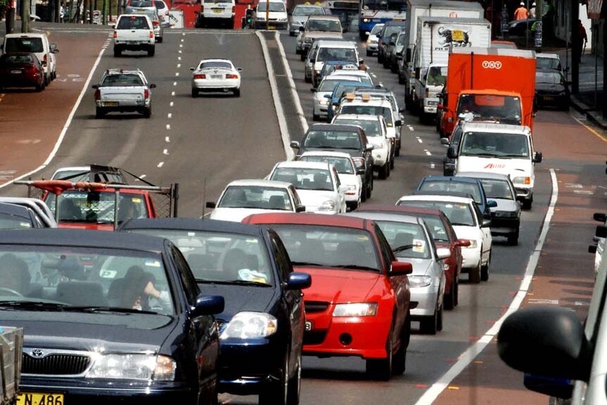 Traffic congestion on Parramatta Road