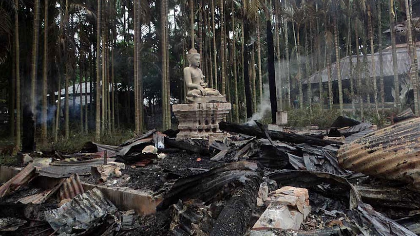 Buddhist temple torched in Bangladesh