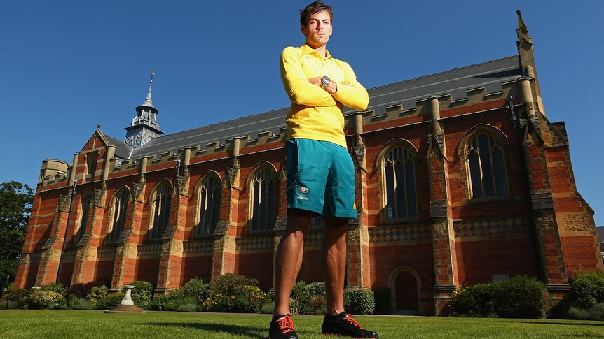 Looming large: Mitchell Watt has enjoyed a meteoric rise to Olympic long jump favourite.