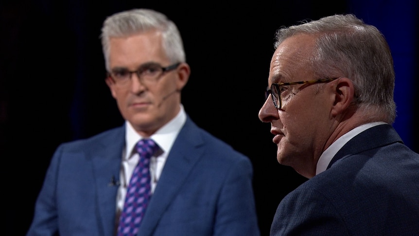 Anthony Albanese grilled over NDIS gaffe by Q+A host David Speers as the Opposition Leader pitches to Australian public on Scott Morrison’s failures – ABC News