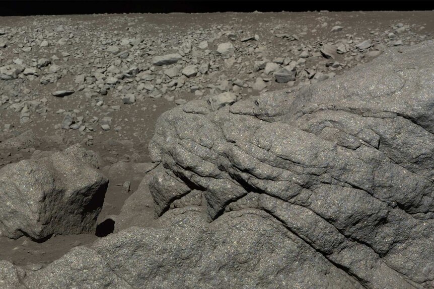 Boulders on the Moon