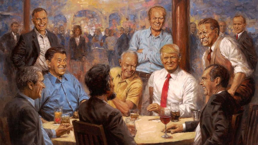 donald trump Republicans Club painting