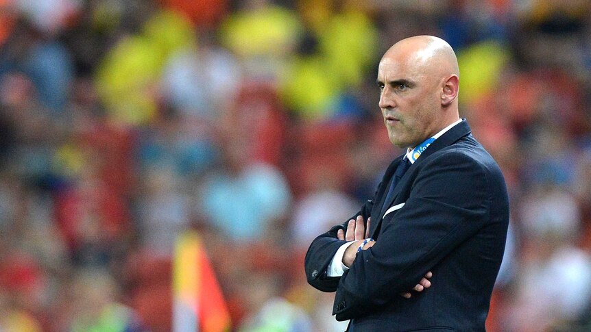 Kevin Muscat fumes on the sidelines