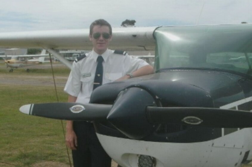 Pilot James Chandler was forced to restrain an elderly passenger who tried to take control of his plane.