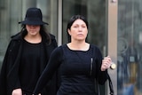 Roberta Williams leaves the Victorian County courts in Melbourne