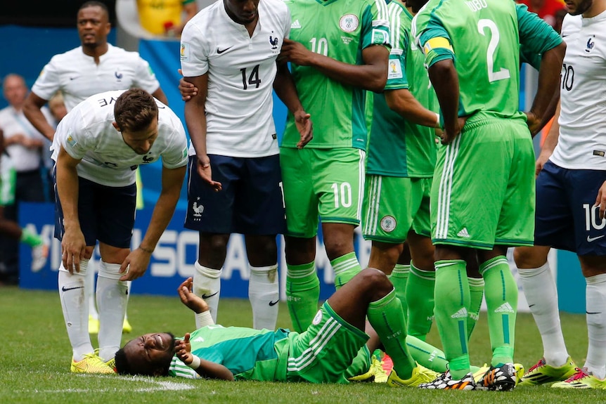 Nigeria's Ogenyi Onazi in pain