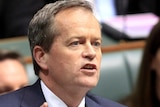 Opposition Leader Bill Shorten speaks during Question Time at Parliament House.