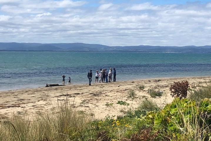 Family and friends of man killed by stingray gather at Lauderdale beach.