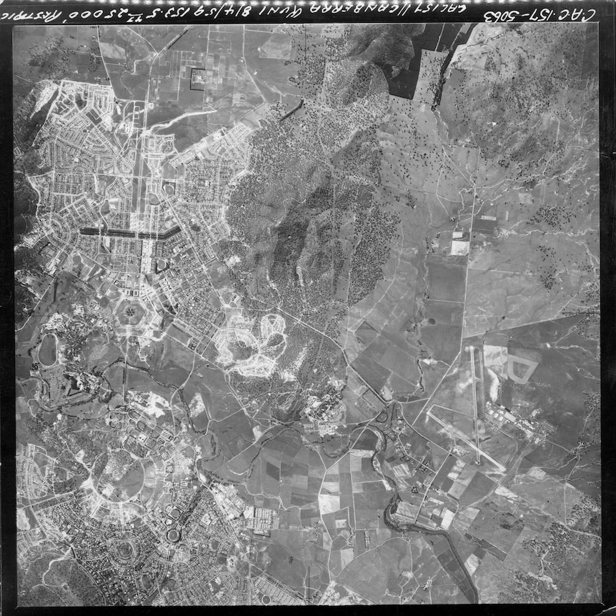 Canberra from the air in 1959.