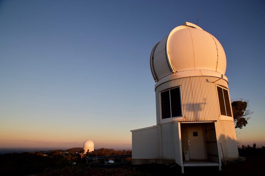 Sunset over the observatory