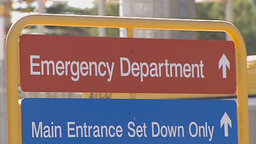 Emergency department sign