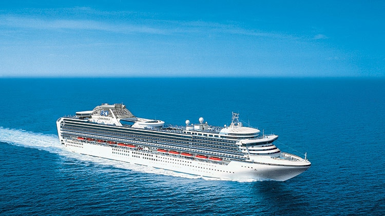 The Diamond Princess cruise ship