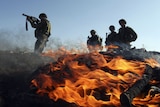 Israeli troop scuffles with Palestinians