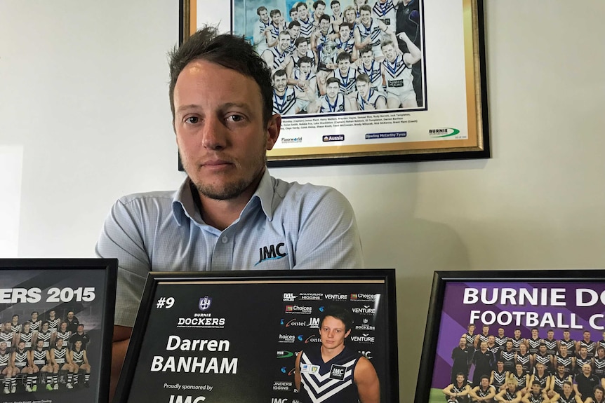 Former Burnie Docker vice captain and premiership player Darren Banham after the club announced it was pulling out of TFL